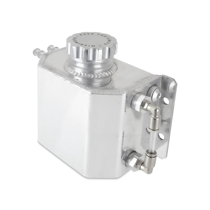 Mishimoto 1L Coolant Overflow Tank - Polished - Bull Strap