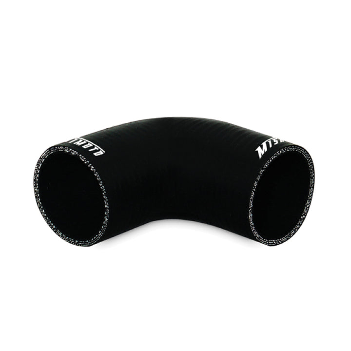 Mishimoto 2.5 Inch Black 90 Degree Coupler - Bull Strap