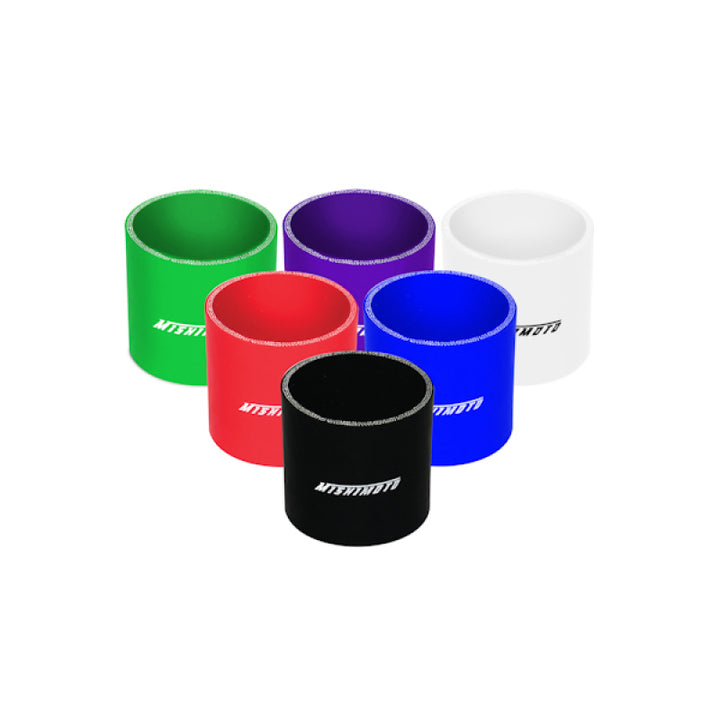 Mishimoto 2.5 Inch Black Straight Coupler - Bull Strap