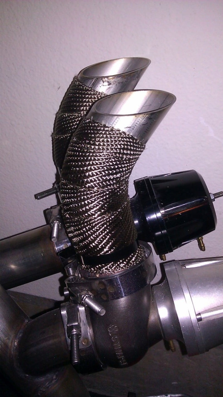 Mishimoto 2 inch x 35 feet Heat Wrap with Stainless Locking Tie Set - Bull Strap