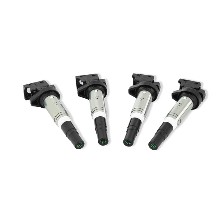 Mishimoto 2002+ BMW M54/N20/N52/N54/N55/N62/S54/S62 Four Cylinder Ignition Coil Set of 4 - Bull Strap