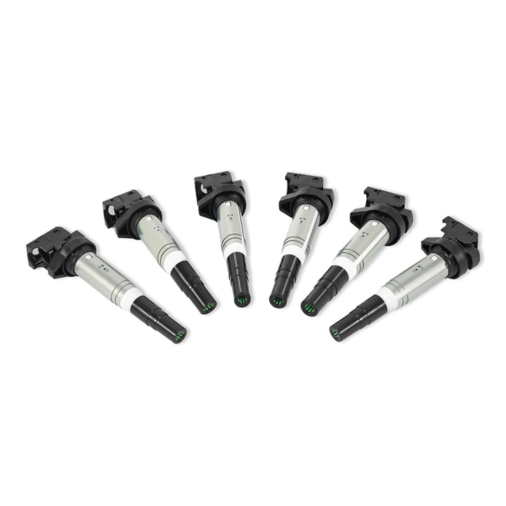 Mishimoto 2002+ BMW M54/N20/N52/N54/N55/N62/S54/S62 Six Cylinder Ignition Coil Set of 6 - Bull Strap