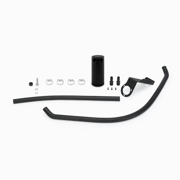 Mishimoto 2009+ Dodge Ram 5.7L Baffled Oil Catch Can Kit - Black - Bull Strap