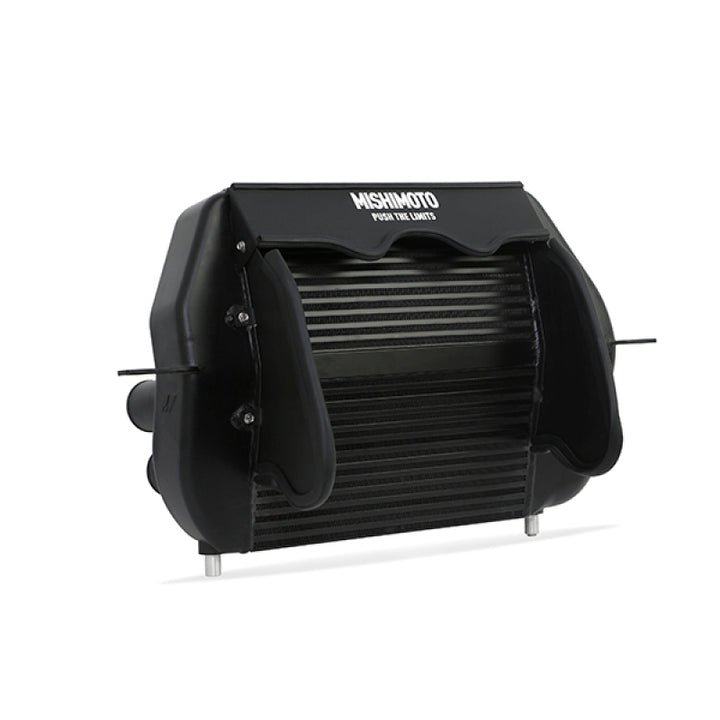 Mishimoto 2011-2014 Ford F-150 EcoBoost Black Intercooler w/ Black Pipes - Bull Strap