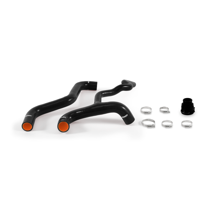 Mishimoto 2012+ Fiat 500 Abarth/Turbo Black Silicone Radiator Hose Kit - Bull Strap