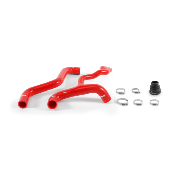 Mishimoto 2012+ Fiat 500 Abarth/Turbo Red Silicone Radiator Hose Kit - Bull Strap