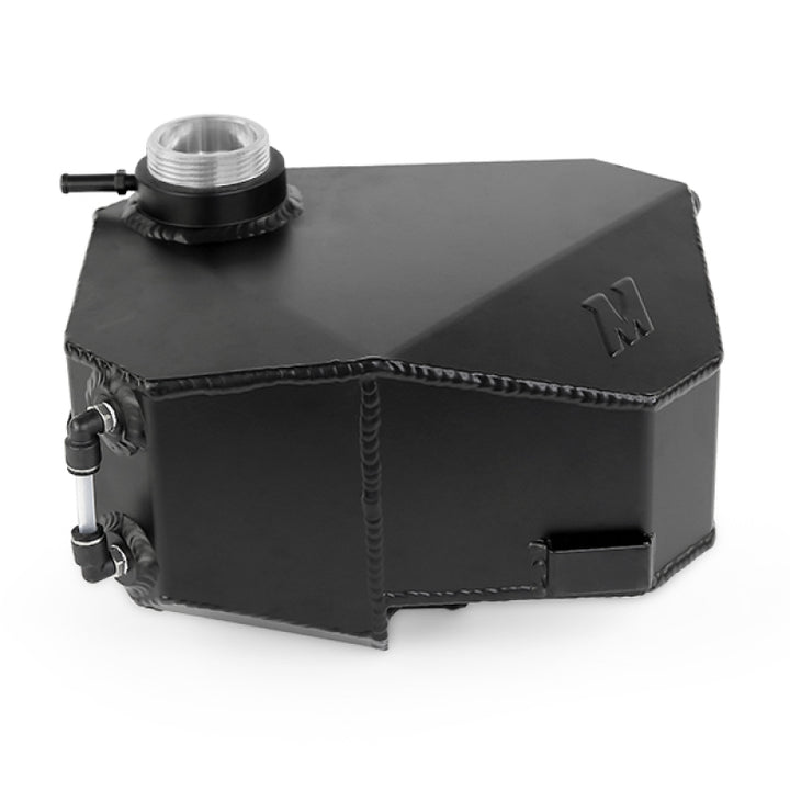 Mishimoto 2013+ Ford Focus ST/2016+ Focus RS Aluminum Expansion Tank - Black - Bull Strap