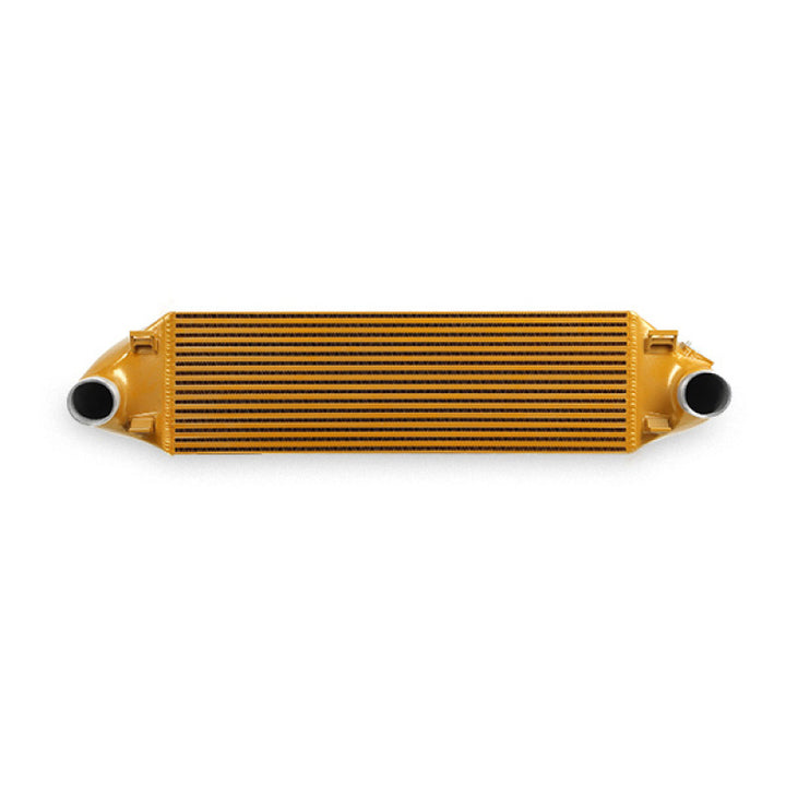 Mishimoto 2013+ Ford Focus ST Gold Intercooler w/ Black Pipes - Bull Strap