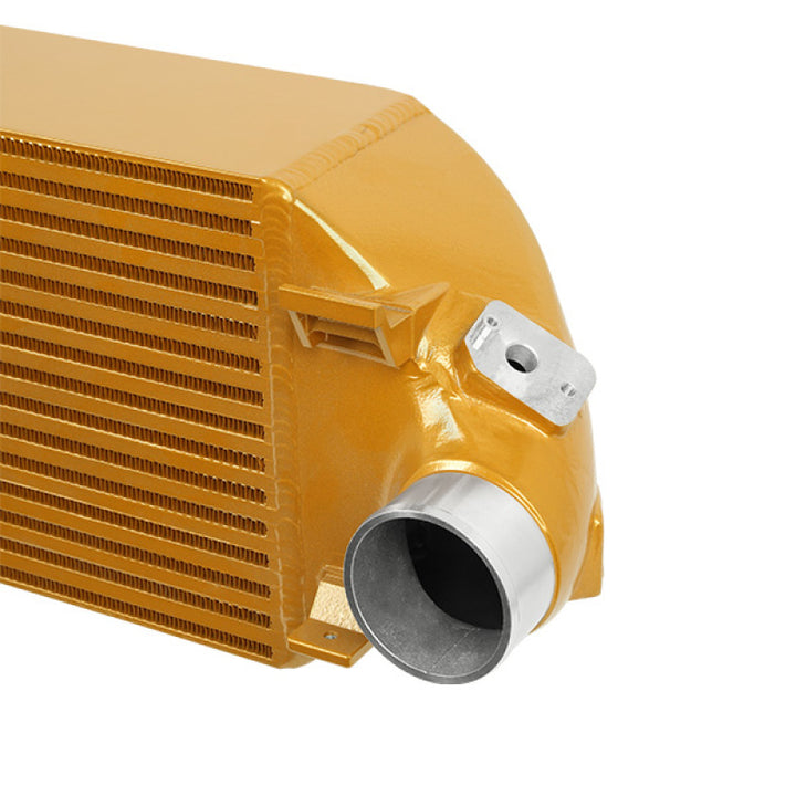 Mishimoto 2013+ Ford Focus ST Gold Intercooler w/ Black Pipes - Bull Strap