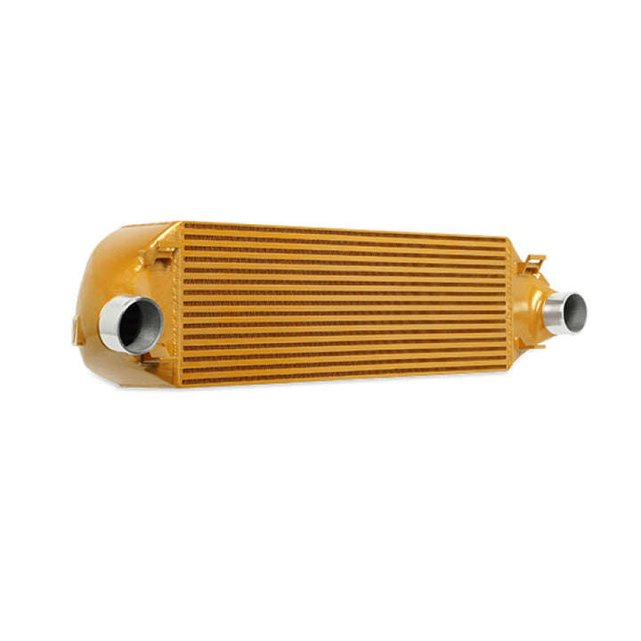 Mishimoto 2013+ Ford Focus ST Gold Intercooler w/ Black Pipes - Bull Strap