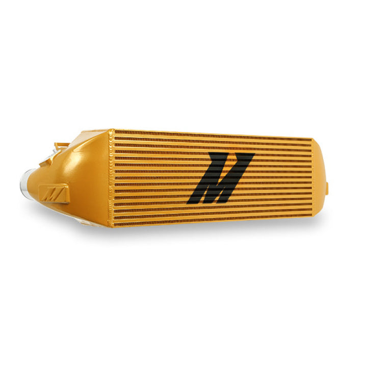 Mishimoto 2013+ Ford Focus ST Gold Intercooler w/ Black Pipes - Bull Strap