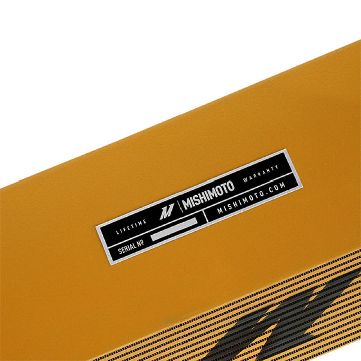 Mishimoto 2013+ Ford Focus ST Gold Intercooler w/ Black Pipes - Bull Strap