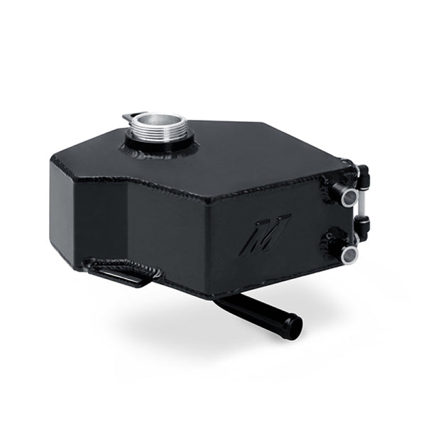 Mishimoto 2014+ Ford Fiesta ST Aluminum Coolant Expansion Tank - Black - Bull Strap