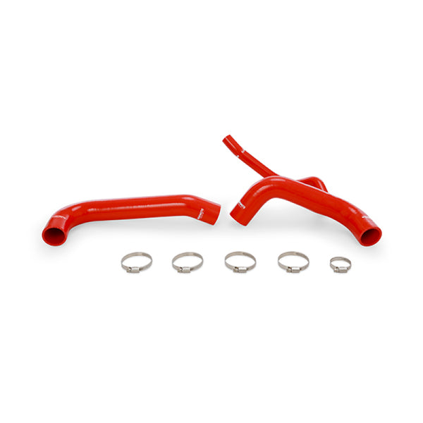 Mishimoto 2015+ Dodge Challenger / Charger SRT Hellcat Silicone Radiator Hose Kit - Red - Bull Strap