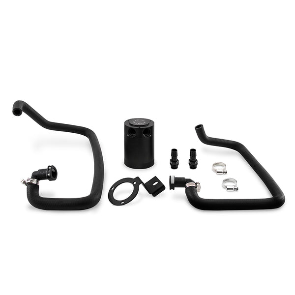 Mishimoto 2015+ Ford Mustang EcoBoost Baffled Oil Catch Can Kit - Black - Bull Strap