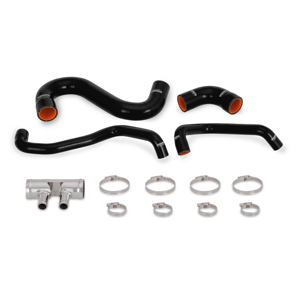 Mishimoto 2015+ Ford Mustang GT Silicone Lower Radiator Hose - Black - Bull Strap