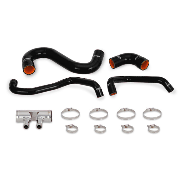 Mishimoto 2015+ Ford Mustang GT Silicone Lower Radiator Hose - Black - Bull Strap
