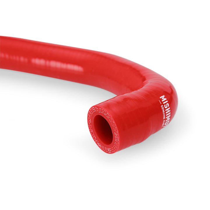 Mishimoto 2015+ Ford Mustang GT Silicone Lower Radiator Hose - Red - Bull Strap