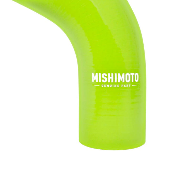 Mishimoto 2015+ Subaru WRX Silicone Radiator Coolant Hose Kit - Neon Yellow - Bull Strap