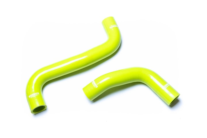 Mishimoto 2015+ Subaru WRX Silicone Radiator Coolant Hose Kit - Neon Yellow - Bull Strap
