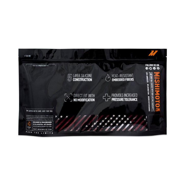 Mishimoto 2015+ Subaru WRX Silicone Radiator Coolant Hose Kit - Red - Bull Strap