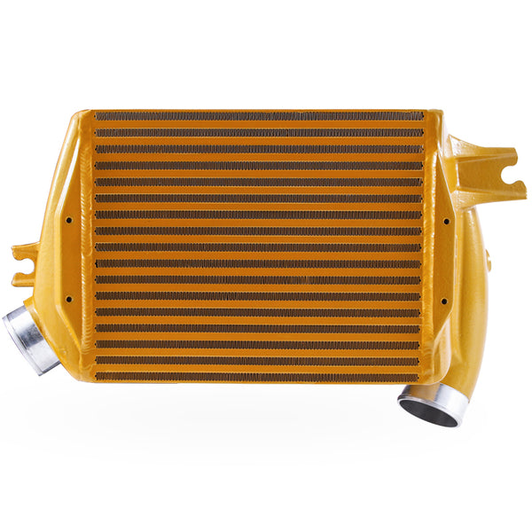 Mishimoto 2015+ Subaru WRX Street Performance Top-Mount Intercooler Kit - Gold - Bull Strap