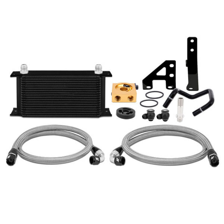 Mishimoto 2015 Subaru WRX Thermostatic Oil Cooler Kit - Black - Bull Strap