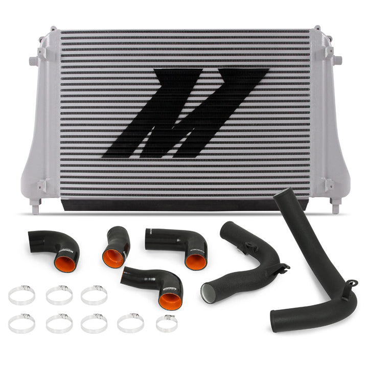 Mishimoto 2015+ VW MK7 Golf TSI / GTI / R Performance Intercooler Kit w/ Pipes (Black) - Bull Strap