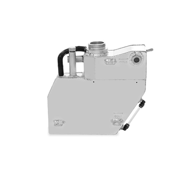 Mishimoto 2016+ Chevrolet Camaro Aluminum Coolant Overflow/Expansion Tank - Polished - Bull Strap