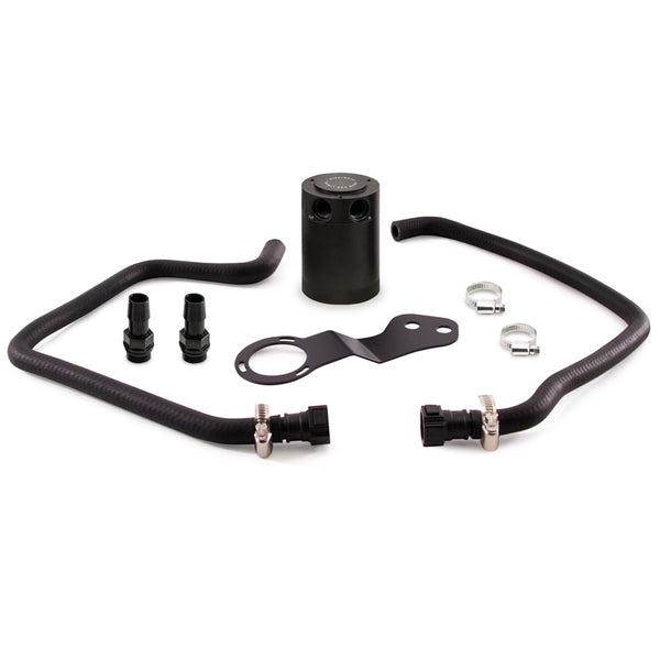 Mishimoto 2016+ Chevrolet Camaro SS Baffled Oil Catch Can Kit - Black - Bull Strap