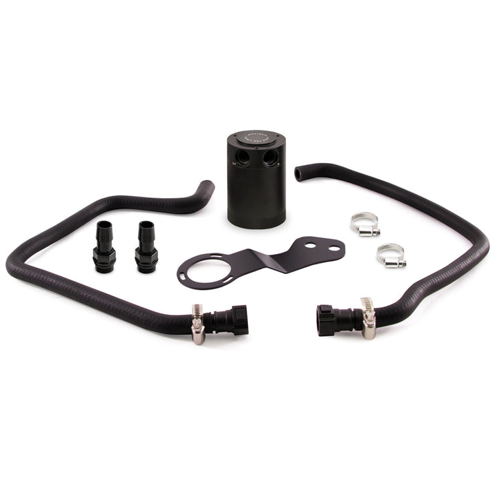 Mishimoto 2016+ Chevrolet Camaro SS Baffled Oil Catch Can Kit - Black - Bull Strap