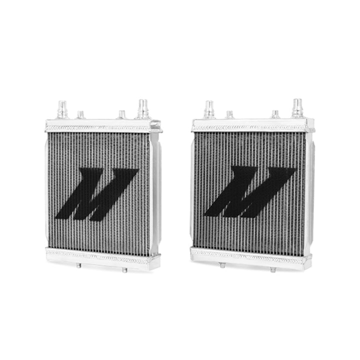 Mishimoto 2016+ Chevrolet Camaro SS or HD Cooling Package Performance Aux Aluminum Radiators - Bull Strap