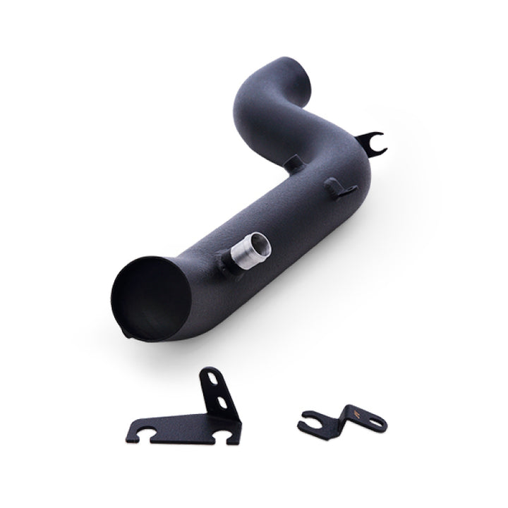 Mishimoto 2016+ Ford Focus RS Performance Air Intake Kit - Wrinkle Black - Bull Strap