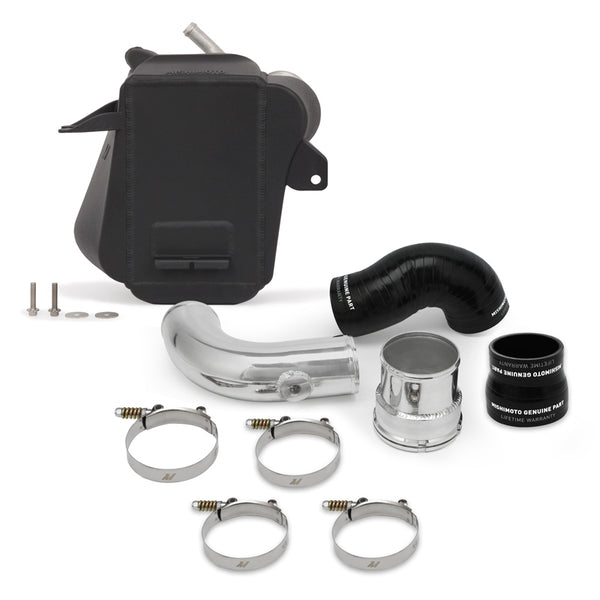 Mishimoto 2017+ Ford 6.7L Powerstroke Air-To-Water Intercooler - Micro-Wrinkle Black - Bull Strap