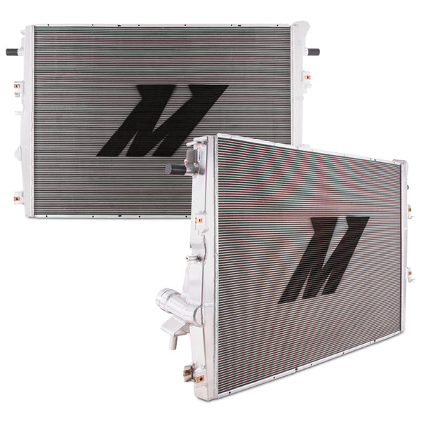 Mishimoto 2017+ Ford 6.7L Powerstroke Aluminum Primary Radiator - Bull Strap