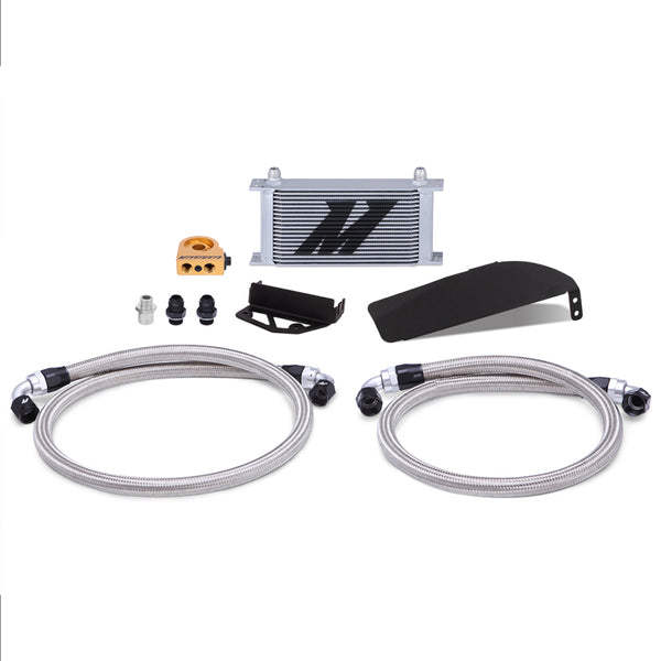 Mishimoto 2017+ Honda Civic Type R Direct Fit Oil Cooler Kit - Silver - Bull Strap