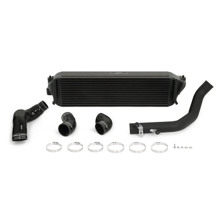 Mishimoto 2017+ Honda Civic Type R Intercooler Kit - Black Intercooler Black Pipes - Bull Strap