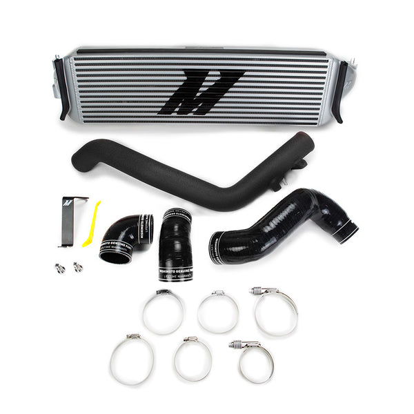 Mishimoto 2017+ Honda Civic Type R Performance Intercooler Kit - Silver Core Black Piping - Bull Strap