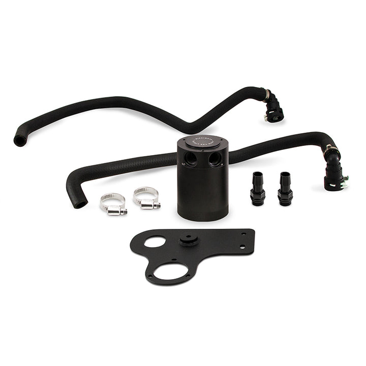Mishimoto 2018+ Ford Mustang GT Baffled Oil Catch Can - PCV Side - Bull Strap