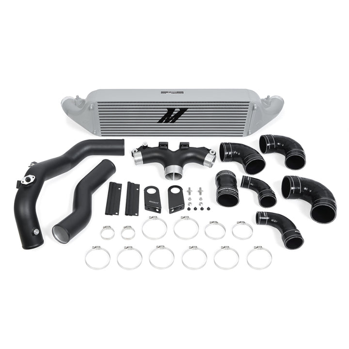 Mishimoto 2018+ Kia Stinger GT 3.3T Performance Intercooler Kit - Silver - Bull Strap