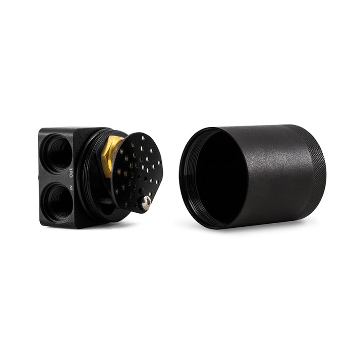 Mishimoto 2020+ Chevrolet Corvette C8 Baffled Oil Catch Can Kit (PCV Side) - Black - Bull Strap