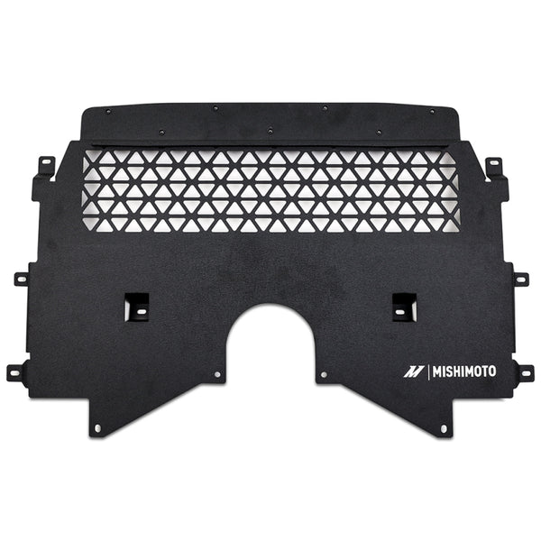 Mishimoto 2021+ BMW G80/G82/G87 M2/M3/M4 Skid Plate Engine - Wrinkle Black - Bull Strap