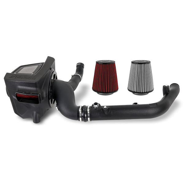 Mishimoto 2021+ Ford Bronco 2.7L Performance Air Intake w/ Dry Washable Filter - Bull Strap