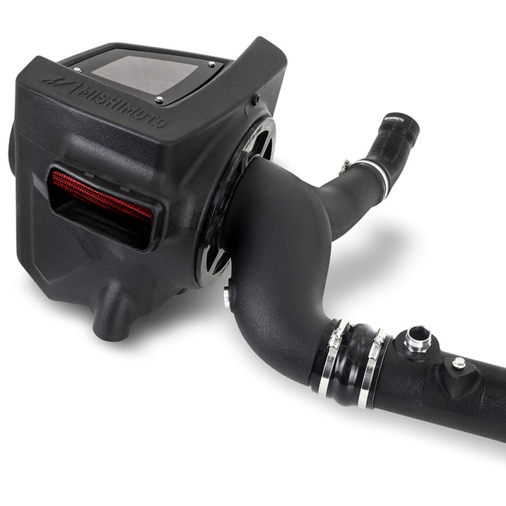 Mishimoto 2021+ Ford Bronco 2.7L Performance Air Intake w/ Dry Washable Filter - Bull Strap