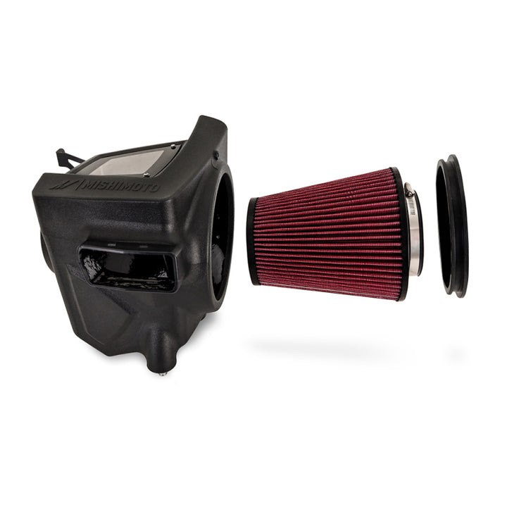 Mishimoto 2021+ Ford Bronco 2.7L Performance Air Intake w/ Oiled Filter - Bull Strap