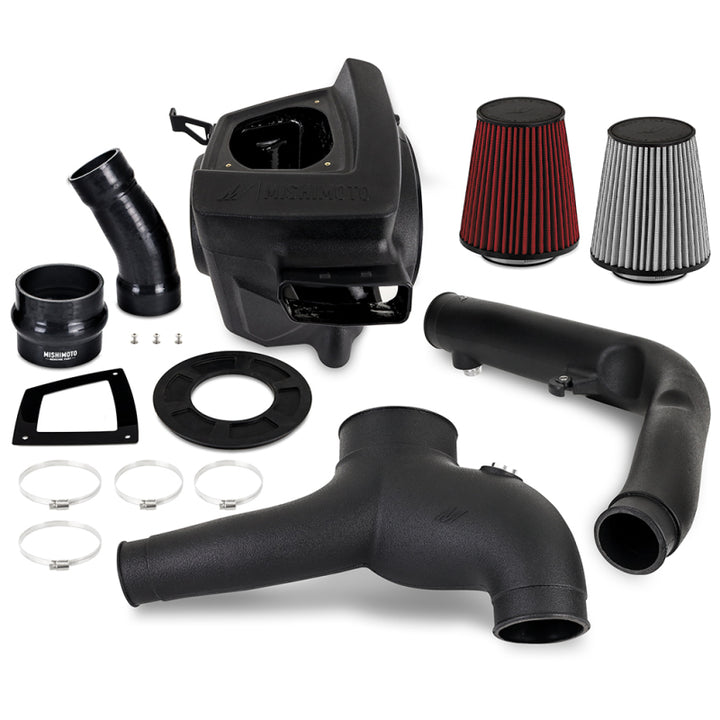 Mishimoto 2021+ Ford Bronco 2.7L Performance Air Intake w/ Oiled Filter - Bull Strap