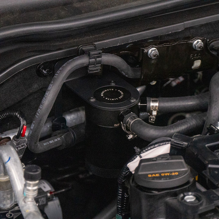 Mishimoto 2022+ Honda Civic 1.5T Baffled Oil Catch Can PCV Side - Bull Strap