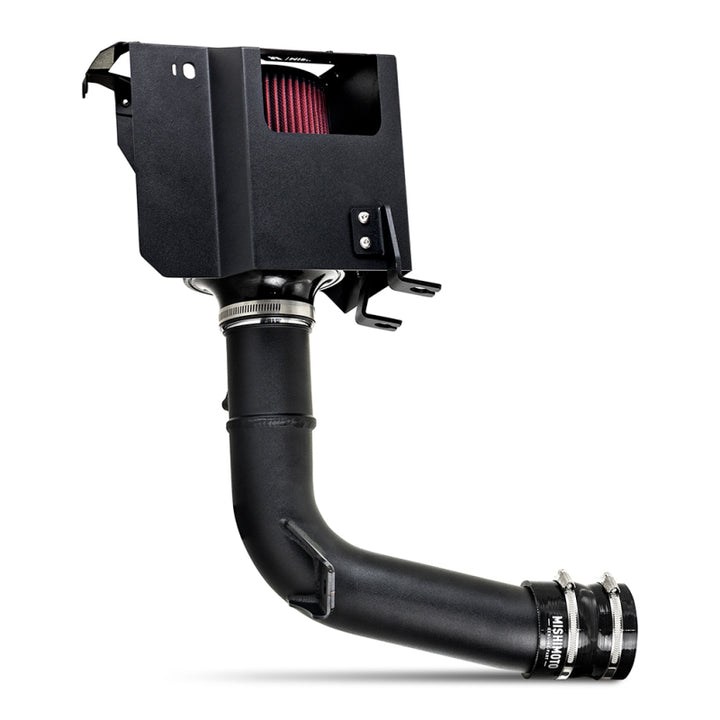 Mishimoto 2022+ Subaru WRX Performance Air Intake - Oiled Filter - Micro-Wrinkle Black - Bull Strap