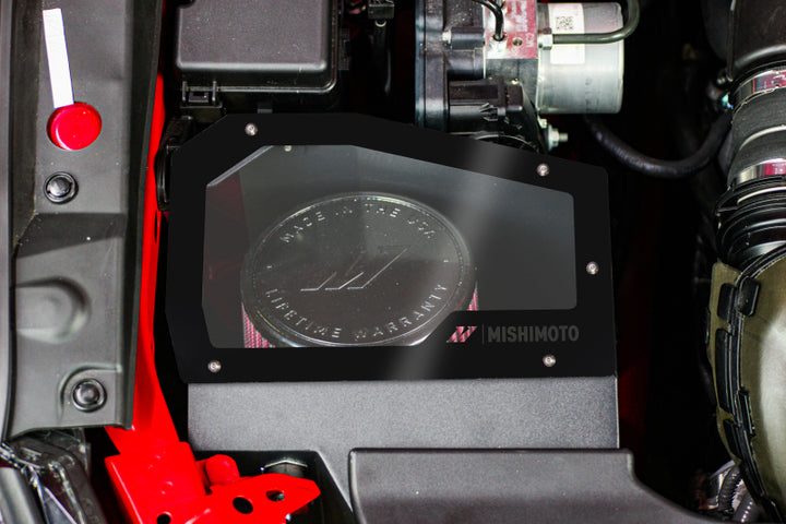 Mishimoto 2022+ Subaru WRX Performance Air Intake - Oiled Filter - Micro-Wrinkle Black - Bull Strap