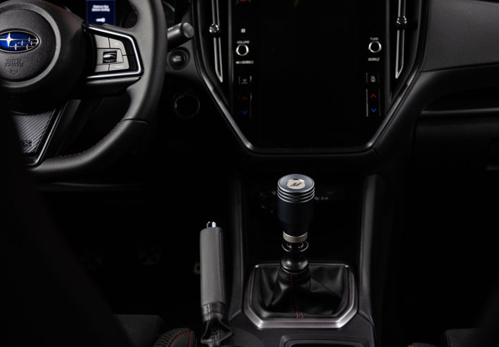 Mishimoto 2022+ Subaru WRX Shift Knob Gunmetal - Bull Strap